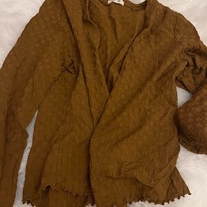 Madewell Woven Brown Blouse